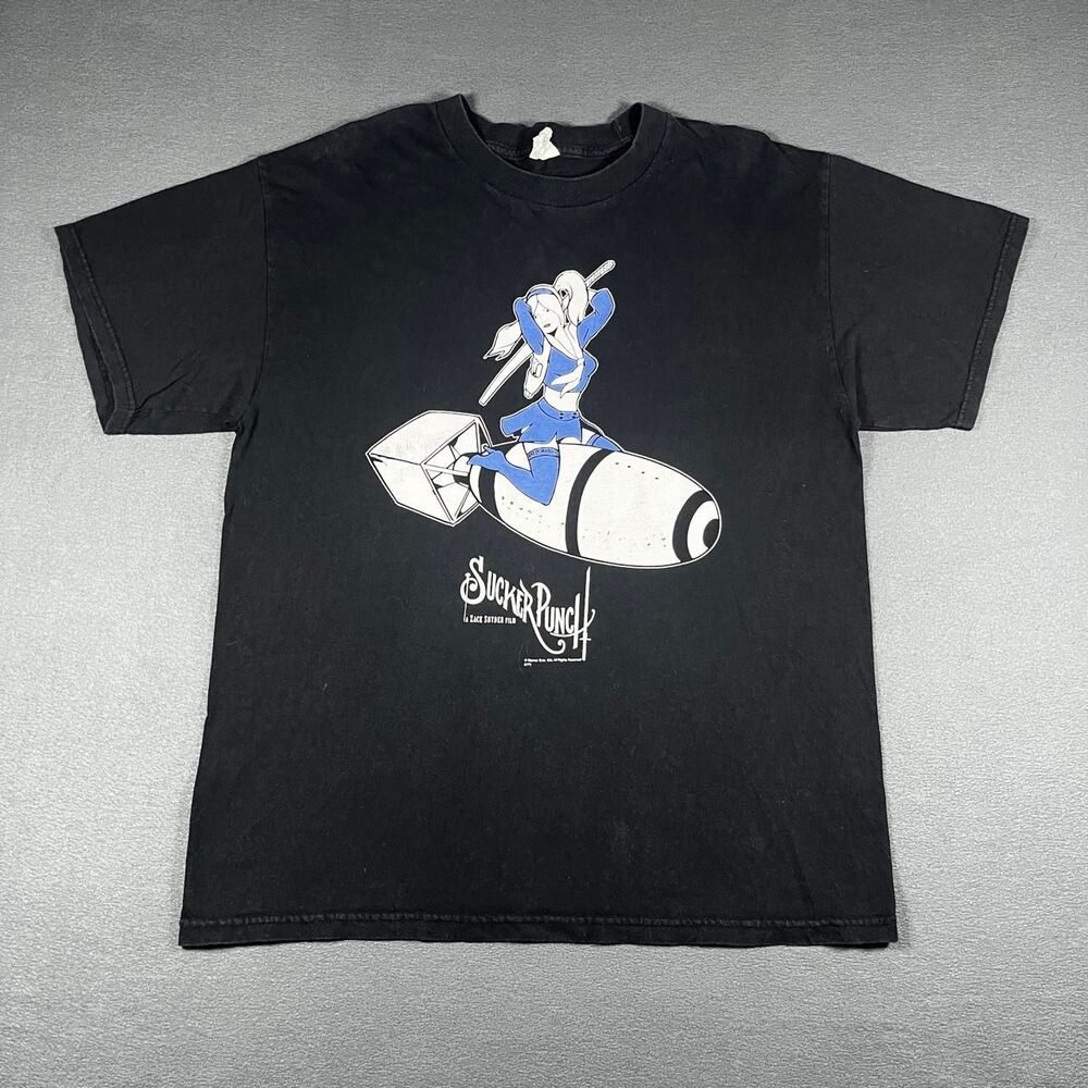 Alstyle Men's Black and Blue T-shirt